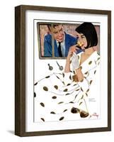 The Golden Rose - Saturday Evening Post "Leading Ladies", October 24, 1959 pg.23-Coby Whitmore-Framed Giclee Print