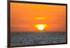 The golden setting sun reflects a gold glow on the beach at Pererenan Beach, Bali, Indonesia-Greg Johnston-Framed Photographic Print