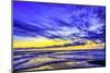 The golden setting sun reflects a gold glow on the beach at Pererenan Beach, Bali, Indonesia-Greg Johnston-Mounted Photographic Print