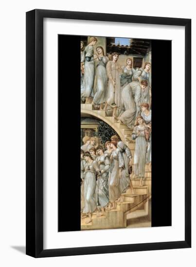 The Golden Stairs-Edward Burne-Jones-Framed Art Print