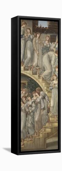 The Golden Stairs-Edward Burne-Jones-Framed Stretched Canvas