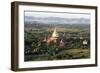 The Golden Stupa of Dhammayazika Pagoda Amongst Some Other Terracotta Buddhist Temples in Bagan-Annie Owen-Framed Photographic Print