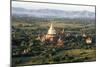 The Golden Stupa of Dhammayazika Pagoda Amongst Some Other Terracotta Buddhist Temples in Bagan-Annie Owen-Mounted Photographic Print