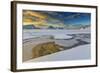 The Golden Sunrise Reflected in a Pool of the Clear Sea Where the Snow Has Melted-Roberto Moiola-Framed Photographic Print