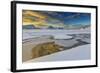 The Golden Sunrise Reflected in a Pool of the Clear Sea Where the Snow Has Melted-Roberto Moiola-Framed Photographic Print