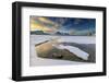 The Golden Sunrise Reflected in a Pool of the Clear Sea Where the Snow Has Melted-Roberto Moiola-Framed Photographic Print