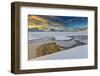 The Golden Sunrise Reflected in a Pool of the Clear Sea Where the Snow Has Melted-Roberto Moiola-Framed Photographic Print