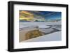 The Golden Sunrise Reflected in a Pool of the Clear Sea Where the Snow Has Melted-Roberto Moiola-Framed Photographic Print