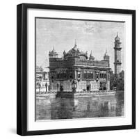 The Golden Temple and the Lake of Immortality at Amritsar, India, 1895-null-Framed Giclee Print