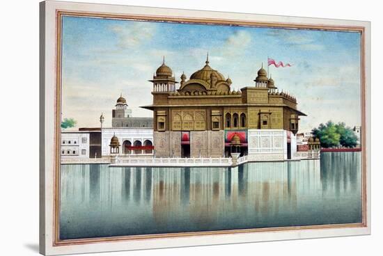 The Golden Temple at Amritsar, from 'The Kingdom of the Punjab, its Rulers and Chiefs, Volume I',…-null-Stretched Canvas