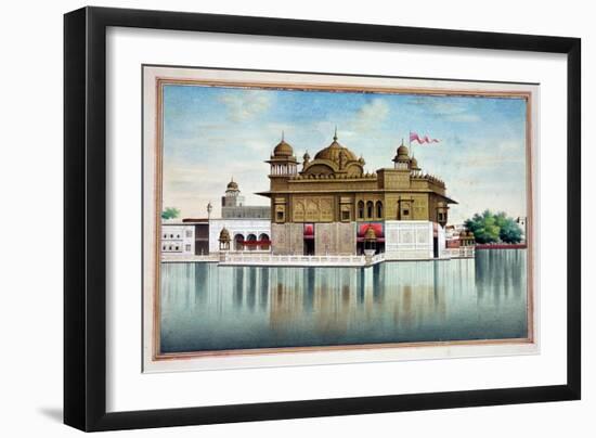 The Golden Temple at Amritsar, from 'The Kingdom of the Punjab, its Rulers and Chiefs, Volume I',…-null-Framed Giclee Print