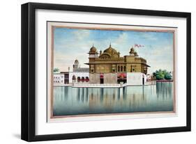 The Golden Temple at Amritsar, from 'The Kingdom of the Punjab, its Rulers and Chiefs, Volume I',…-null-Framed Giclee Print