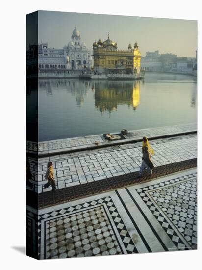 The Golden Temple, Holiest Shrine in the Sikh Religion, Amritsar, Punjab, India-John Henry Claude Wilson-Stretched Canvas