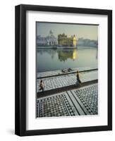 The Golden Temple, Holiest Shrine in the Sikh Religion, Amritsar, Punjab, India-John Henry Claude Wilson-Framed Premium Photographic Print