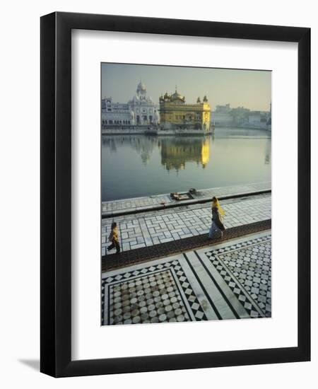 The Golden Temple, Holiest Shrine in the Sikh Religion, Amritsar, Punjab, India-John Henry Claude Wilson-Framed Premium Photographic Print