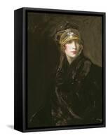 The Golden Turban (Oil on Canvas)-John Lavery-Framed Stretched Canvas