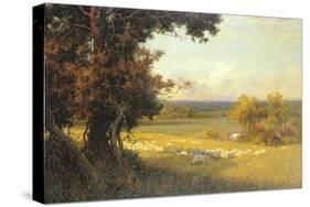 The Golden Valley-Sir Alfred East-Stretched Canvas