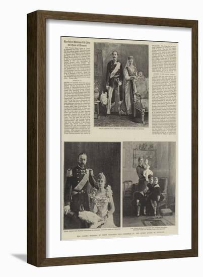 The Golden Wedding of their Majesties King Christian IX and Queen Louise of Denmark-null-Framed Giclee Print