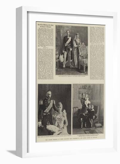 The Golden Wedding of their Majesties King Christian IX and Queen Louise of Denmark-null-Framed Giclee Print