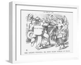 The Golden Wedding; Or, Fifty Years' Jubilee of Peace, 1865-John Tenniel-Framed Giclee Print