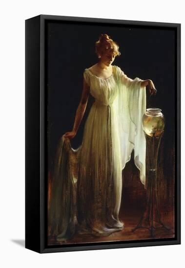 The Goldfish, 1911-Charles Courtney Curran-Framed Stretched Canvas