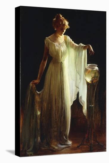 The Goldfish, 1911-Charles Courtney Curran-Stretched Canvas