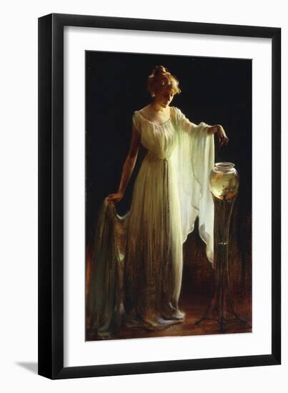 The Goldfish, 1911-Charles Courtney Curran-Framed Giclee Print