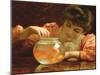 The Goldfish Bowl-Thomas Benjamin Kennington-Mounted Giclee Print