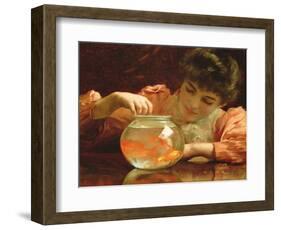The Goldfish Bowl-Thomas Benjamin Kennington-Framed Giclee Print