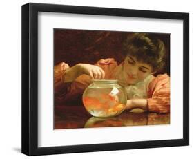 The Goldfish Bowl-Thomas Benjamin Kennington-Framed Giclee Print