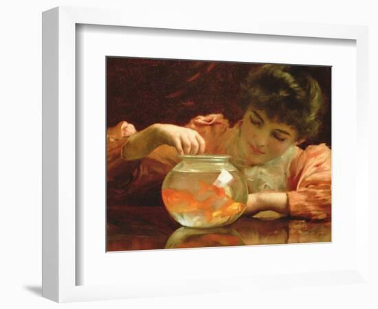 The Goldfish Bowl-Thomas Benjamin Kennington-Framed Giclee Print