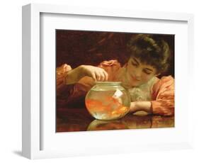 The Goldfish Bowl-Thomas Benjamin Kennington-Framed Giclee Print