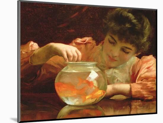 The Goldfish Bowl-Thomas Benjamin Kennington-Mounted Giclee Print