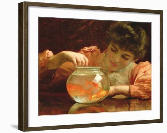 The Goldfish Bowl-Thomas Benjamin Kennington-Framed Giclee Print