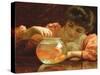 The Goldfish Bowl-Thomas Benjamin Kennington-Stretched Canvas