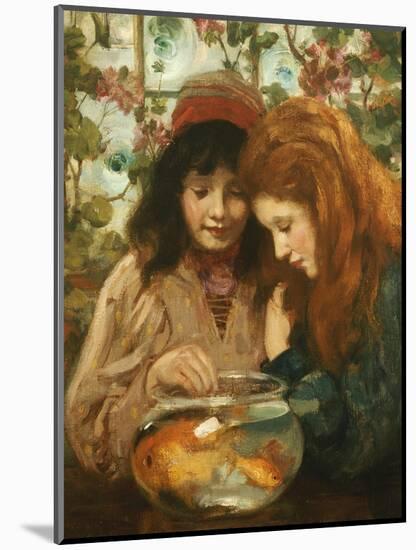 The Goldfish Bowl-William Stewart Macgeorge-Mounted Giclee Print