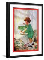 The Goldfish-Jessie Willcox-Smith-Framed Art Print