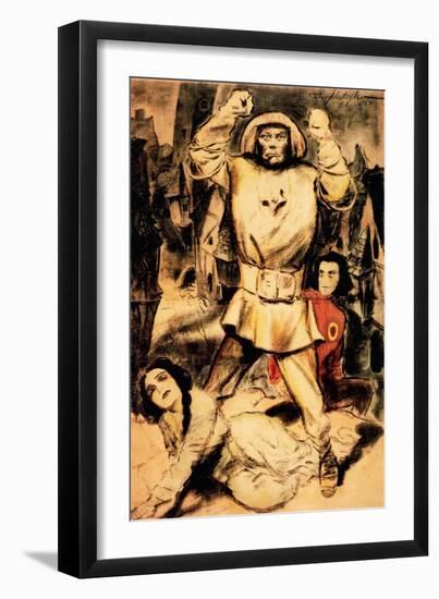 The Golem, (aka Der Golem, Wie Er In Die Welt Kam), 1920-null-Framed Art Print