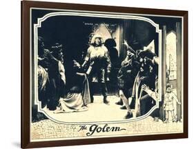 THE GOLEM (aka DER GOLEM, WIE ER IN DIE WELT KAM), center: Paul Wegener, 1920.-null-Framed Art Print