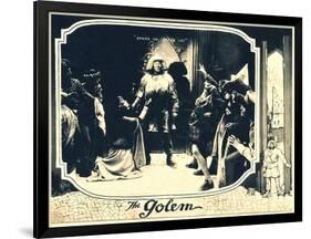 THE GOLEM (aka DER GOLEM, WIE ER IN DIE WELT KAM), center: Paul Wegener, 1920.-null-Framed Art Print