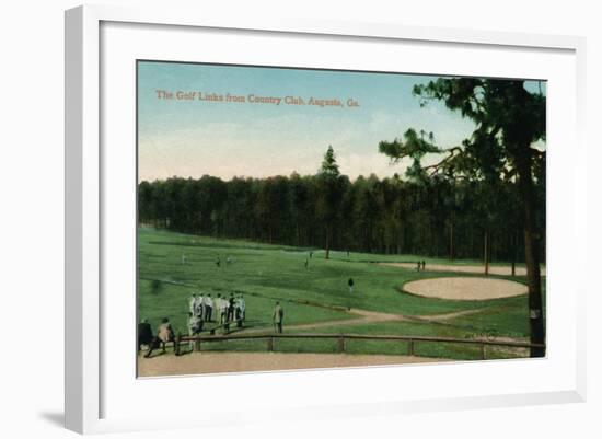 The Golf Links from Country Club, Augusta, Georgia, C1910-null-Framed Giclee Print