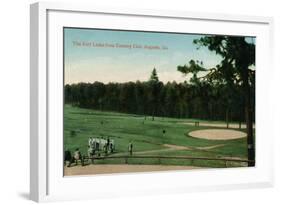 The Golf Links from Country Club, Augusta, Georgia, C1910-null-Framed Giclee Print