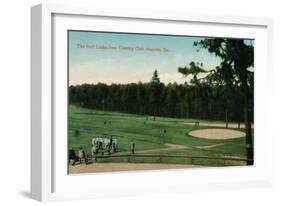 The Golf Links from Country Club, Augusta, Georgia, C1910-null-Framed Giclee Print