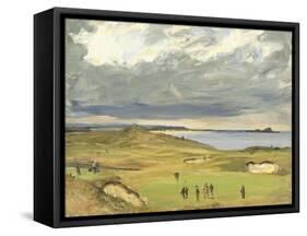 The Golf Links, North Berwick, 1919-Sir John Lavery-Framed Stretched Canvas