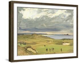 The Golf Links, North Berwick, 1919-Sir John Lavery-Framed Giclee Print