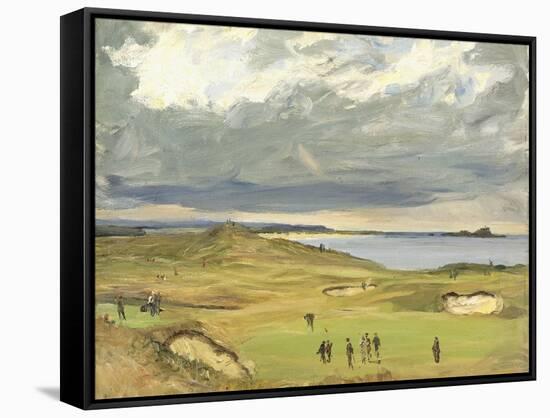 The Golf Links, North Berwick, 1919-Sir John Lavery-Framed Stretched Canvas