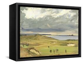 The Golf Links, North Berwick, 1919-Sir John Lavery-Framed Stretched Canvas