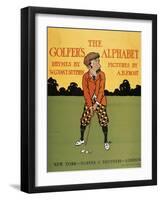 The Golfer's Alphabet-Arthur Burdett Frost-Framed Giclee Print