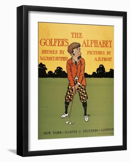 The Golfer's Alphabet-Arthur Burdett Frost-Framed Giclee Print