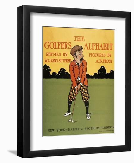 The Golfer's Alphabet-Arthur Burdett Frost-Framed Giclee Print